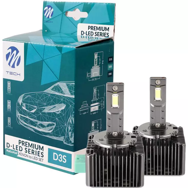 M tech d3s xenon led polttimo pari - LED-polttimot ja LED-sarjat - 5901508552389 - 1