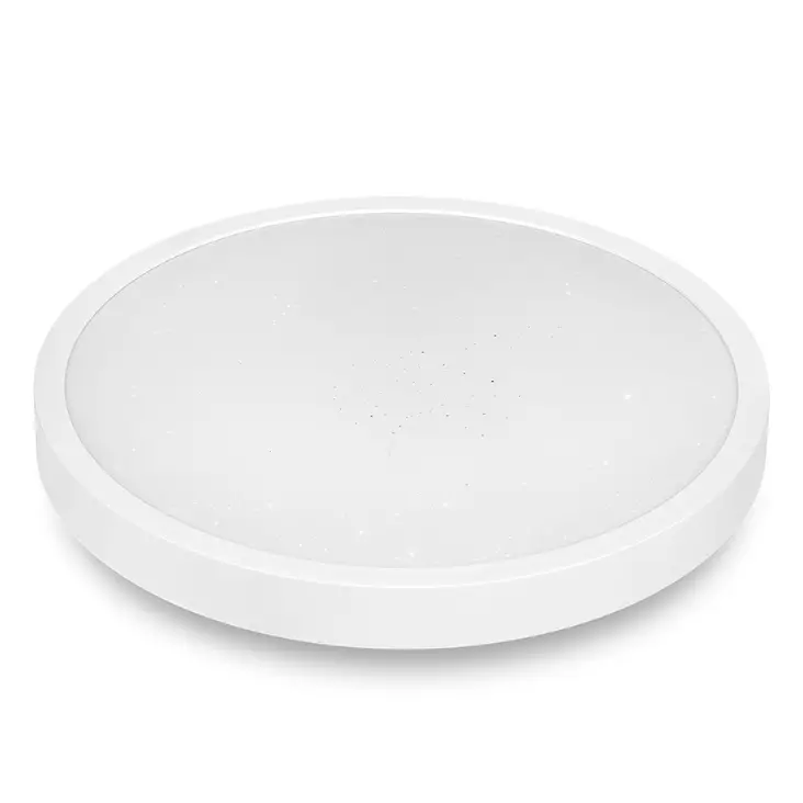 Valkoinen led kattolamppu ip20 24w, pyöreä 35 cm valaisin kaukosäätimellä - Plafondit - 6418536028339 - 1