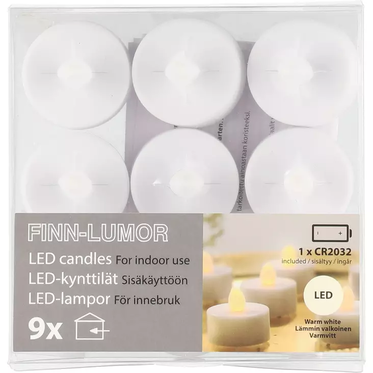 Led tuikut 9kpl finnlumor - Led-kynttilät - 6410416313269 - 1