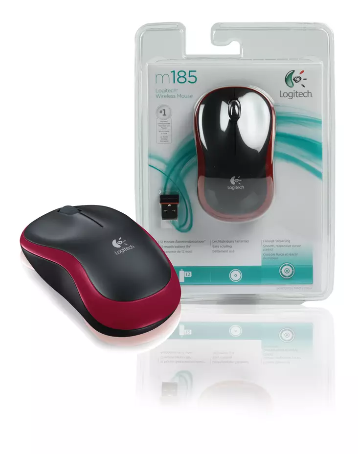 langaton hiiri punainen logitech - Tietokoneen hiiret ja näppäimistöt - 5099206028869 - 1
