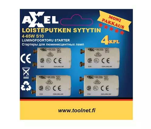 Loisteputkisytytin 4-65W S10 4kpl-sarja - Led- ja loisteputket - 6438152078709 - 1