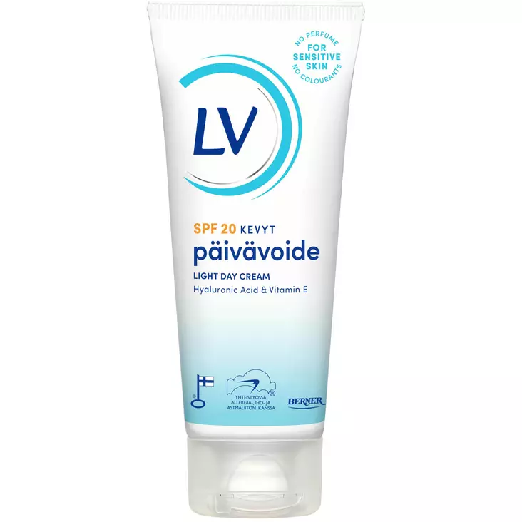 Lv kevyt päivävoide spf 20 herkälle iholle - Kasvohoito - 6414505197419 - 1
