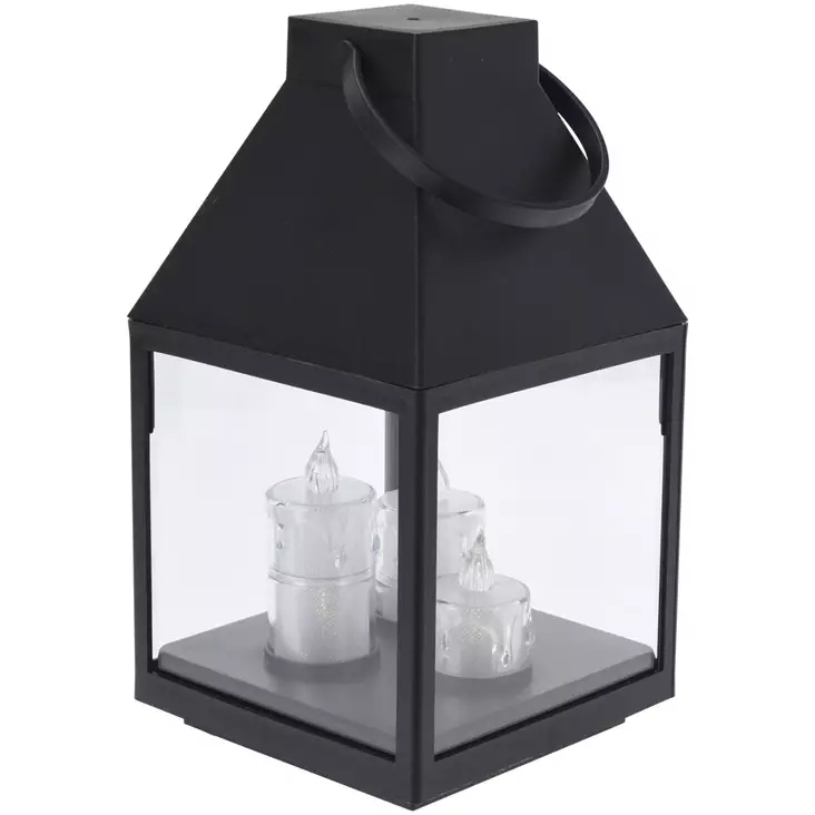 Led lyhty kolmella kynttilällä - Led-lyhdyt - 8721037094559 - 1