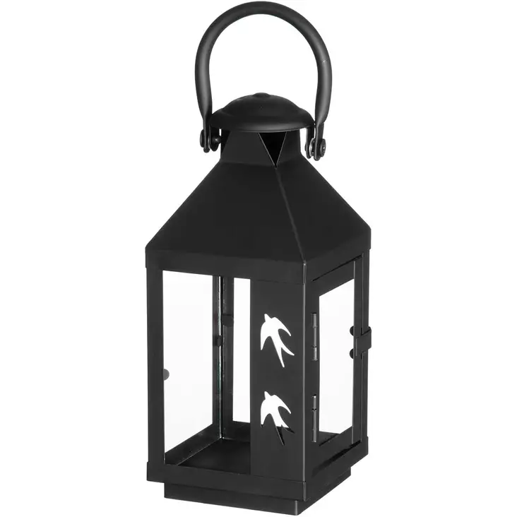 Metallinen koristelyhty lasipinnoilla - Lyhdyt - 6410416571089 - 1