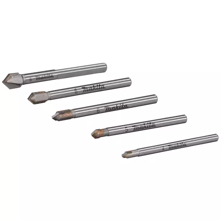 Makita e 25410 5 osainen poranteräsarja - Kiviporanterät ja lasiporanterät - 197050364739 - 1