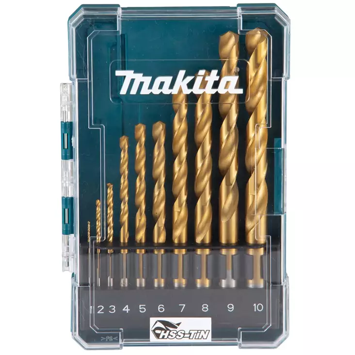 Makita 10 osainen poranteräsarja metallille - Metalliporanterät - 088381577359 - 1