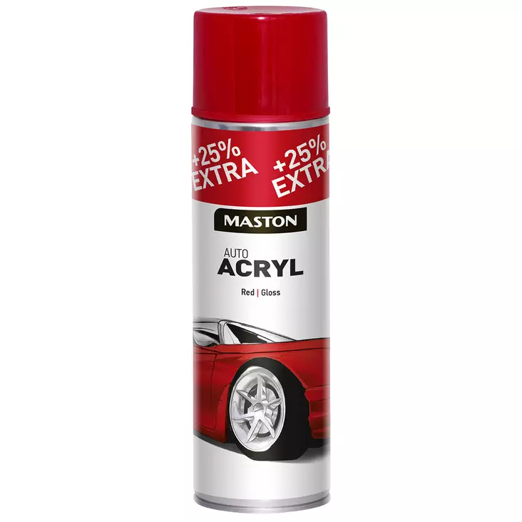 Punainen akryylimaali auto - Maalit ja spray-maalit - 6412490025069 - 1