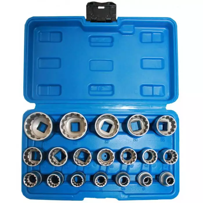 Multilock hylsysarja 19 osainen - Työkalusarjat ja hylsysarjat - 6430032153049 - 1