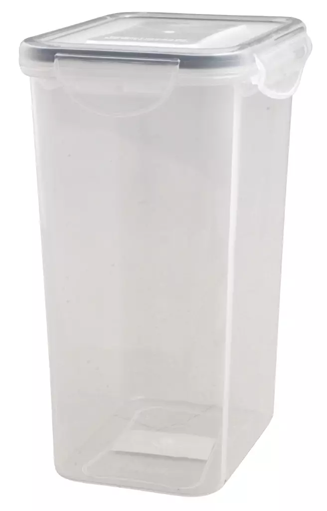 Muovirasia kirkas 2,5 L klipsukannella - Säilytyspurkit ja säilytysastiat - 5701390371729 - 1