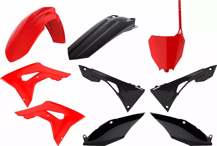 Muovisarja Honda CRF250/450 17-20 punainen - Motocrosspyörien katesarjat - 5604415094859 - 2