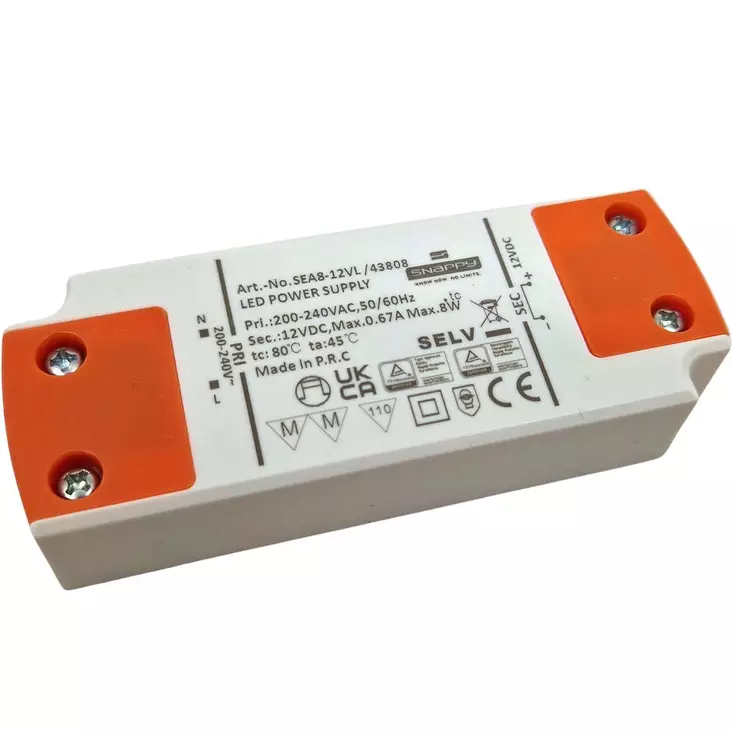 Snappy led driver 0 12 w 12v älykäs ja kompakti virtalähde led valoille - Muuntajat ja LED-muuntajat - 6438140438089 - 1