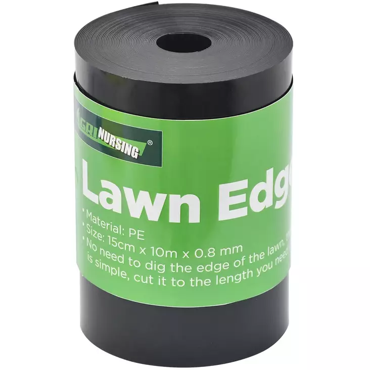Nurmikon reunanauha 15cm 10m muovi - Nurmikon reunanauhat ja keinonurmet - 6438168117799 - 1