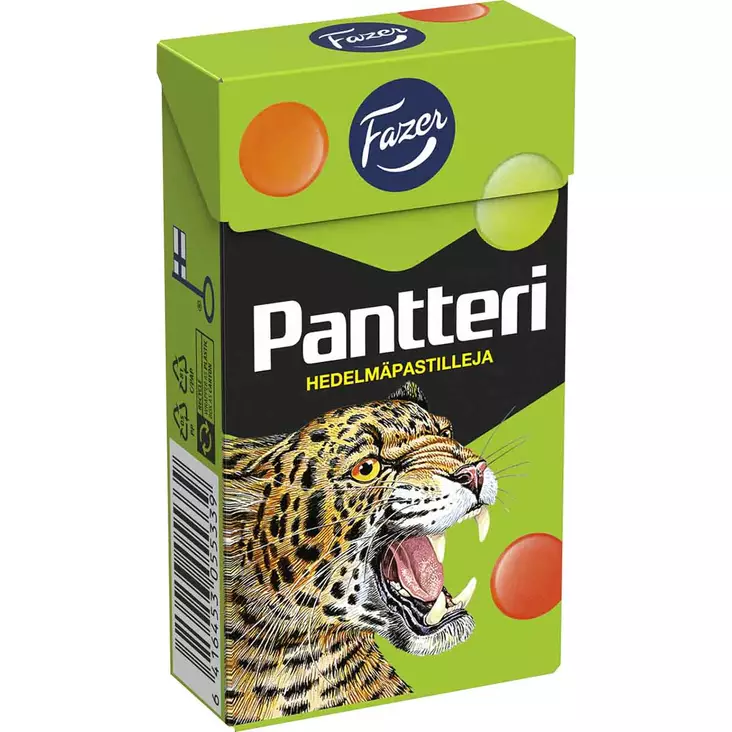Pantteri hedelmäpastillit 38 g pakkaus - Pastillit ja purukumit - 6416453055339 - 1