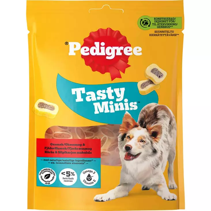 Pedigree tasty minis chewy slices 155 g - Koiran makupalat ja herkut - 5998749170069 - 1