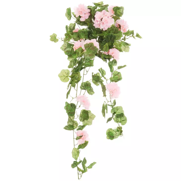 vaaleanpunainen pelargonia riippuva - Tekokasvit ja tekokukat - 6410413293199 - 1