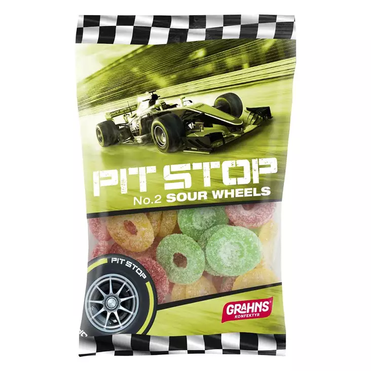 Pit stop sour wheels makeispussi - Karkkipussit - 7331057010029 - 1