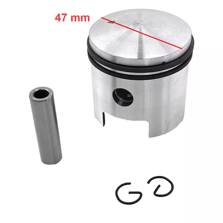 Polkupyörän polttomoottorin mäntäsarja 80 cc 47 mm - Crossin ja mopon sylinterit ja kannet - 6438471013849 - 1