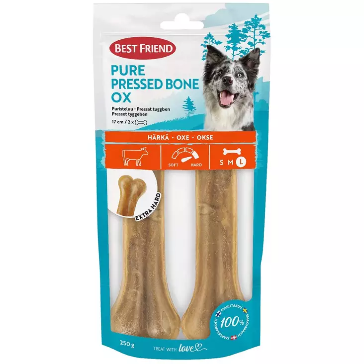 Best friend pure puristeluu härkä 2 kpl - Koiran puruluut, purutikut ja pururullat - 5700551173219 - 1