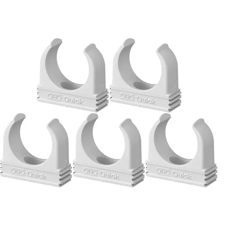 putkenkiinnike opal M25 5kpl valkoinen - Putkenpitimet ja putken asennuskiskot - 6438056236809 - 1