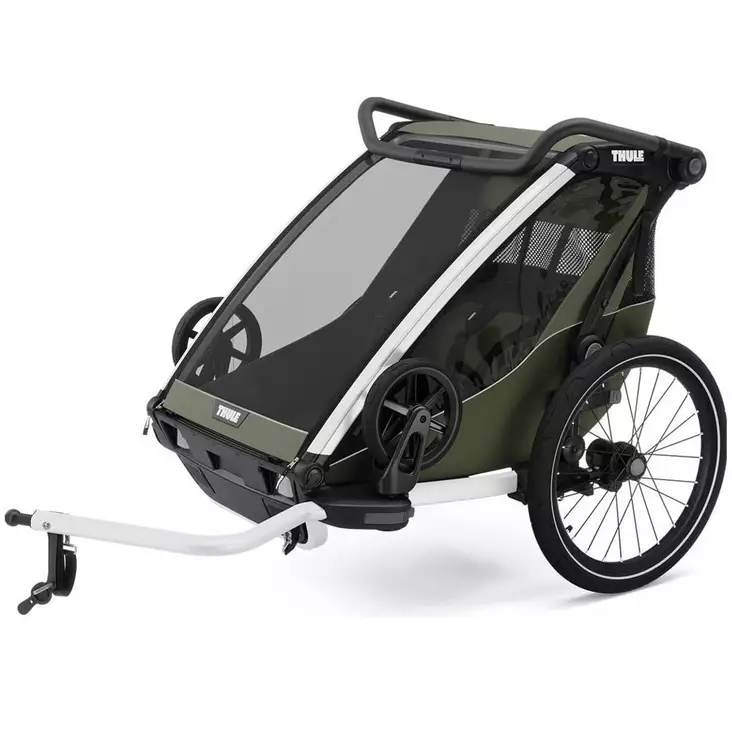 Thule chariot lite double pyöräkärry kahdelle lapselle vihreä - Kuljetusistuimet ja pyöräperäkärryt - 197074762009 - 1