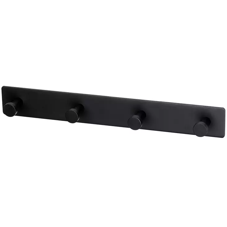 Kylpyhuonenaulakko mustat pyyhekoukut kestävä teräs - Vaatekoukut - 7317900187889 - 1