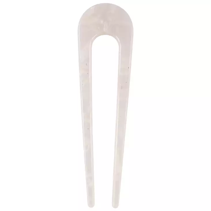 Valkoinen hiusneula kampauksiin 11cm nutturapinni - Hiuslenkit, pinnit ja korut - 6410416544649 - 1