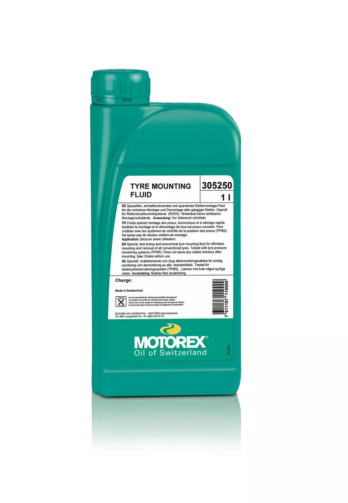 Renkaiden asennusneste Motorex 1 l - Renkaiden asennustarvike ja kemikaalit - 7611197119999 - 2
