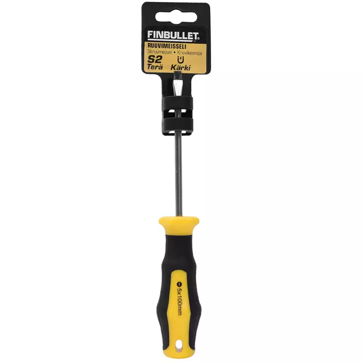Ruuvimeisseli sl5 x 100mm talttapää magneettikärjellä - Ruuvimeisselit - 6438152040539 - 1