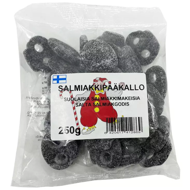 Salmiakki pääkallo karkkeja - Karkkipussit - 6420617412869 - 1