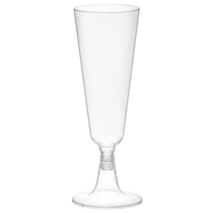 Shampanjalasi muovinen kirkas 18 cl 6kpl - Kertakäyttöruokailuvälineet ja servetit  - 6410412864949 - 1