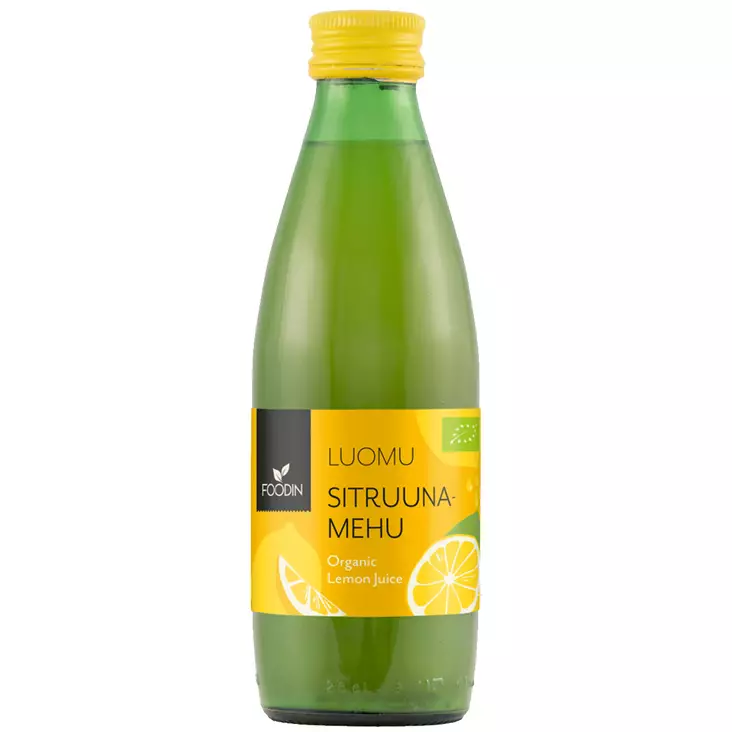 Foodin luomu sitruunamehu 250ml - Herkut ja juomat - 6430055212709 - 1