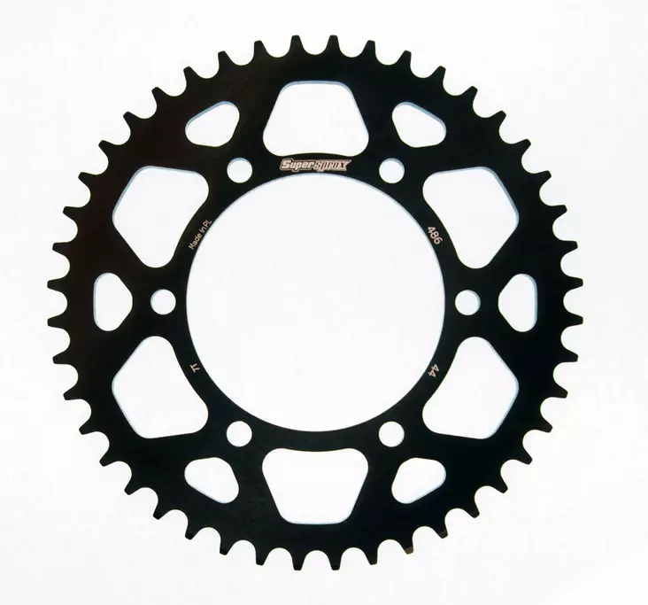 Takaratas Supersprox Alu SU/YA 43T Musta - Motocrossin ja enduron takahammasarattaat - 8592165100319 - 2