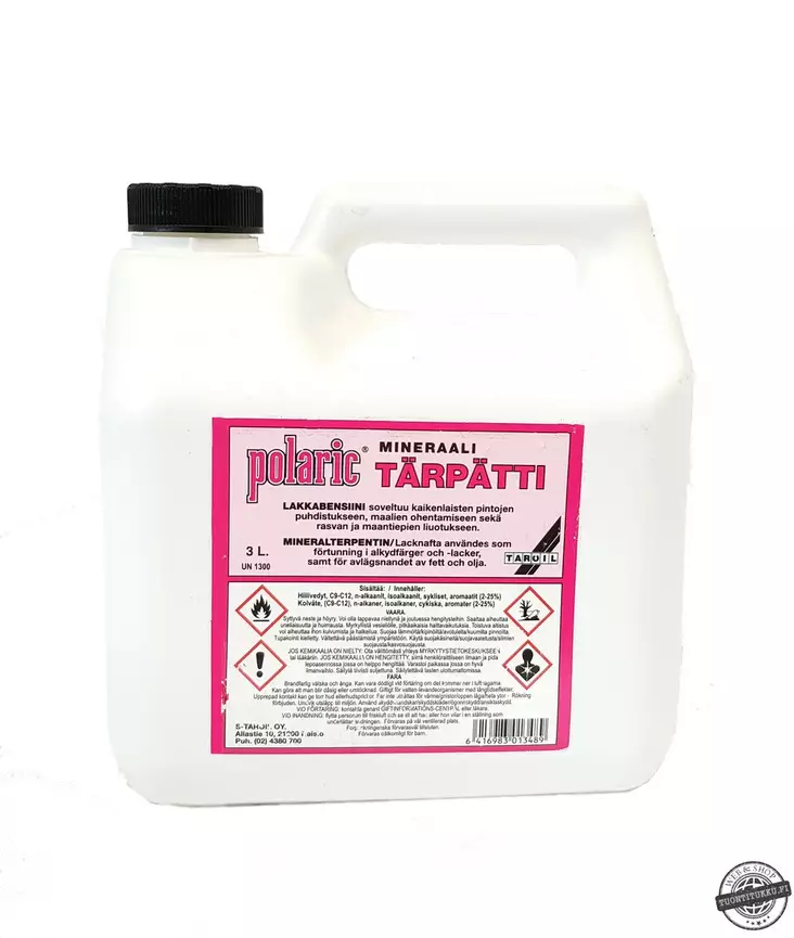 tärpätti mineraali 3L - Ohentimet ja liuottimet - 6416983013489 - 2