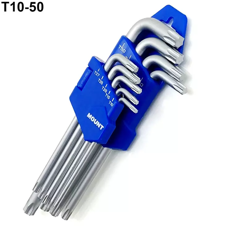 Torx-avainsarja 9-osainen - Kiintolenkkiavaimet ja räikkälenkit - 6430013065149 - 1