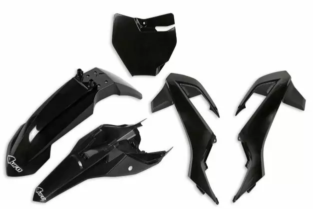 UFO Muovisarja 5-os. musta KTM SX65 16-23 - Motocrosspyörien katesarjat - 6438471317879 - 1
