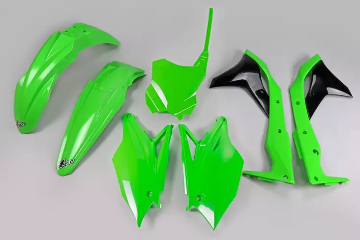 UFO Muovisarja KXF250 5-os 18-20 Org - Motocrosspyörien katesarjat - 6438471317589 - 1