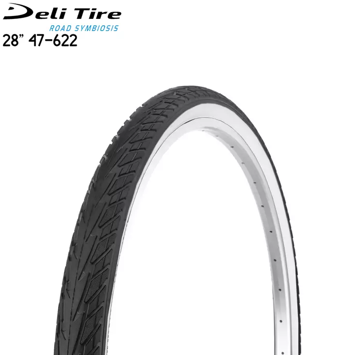ulkorengas 28 tuumaa 47-622 deli tire musta - Polkupyörän ulkorenkaat 29", 28" ja 26" - 8994242007649 - 1