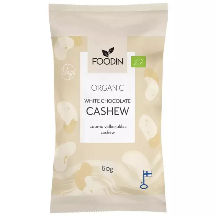 Foodin valkosuklaa cashewpähkinät - Herkut ja juomat - 6430051822629 - 1