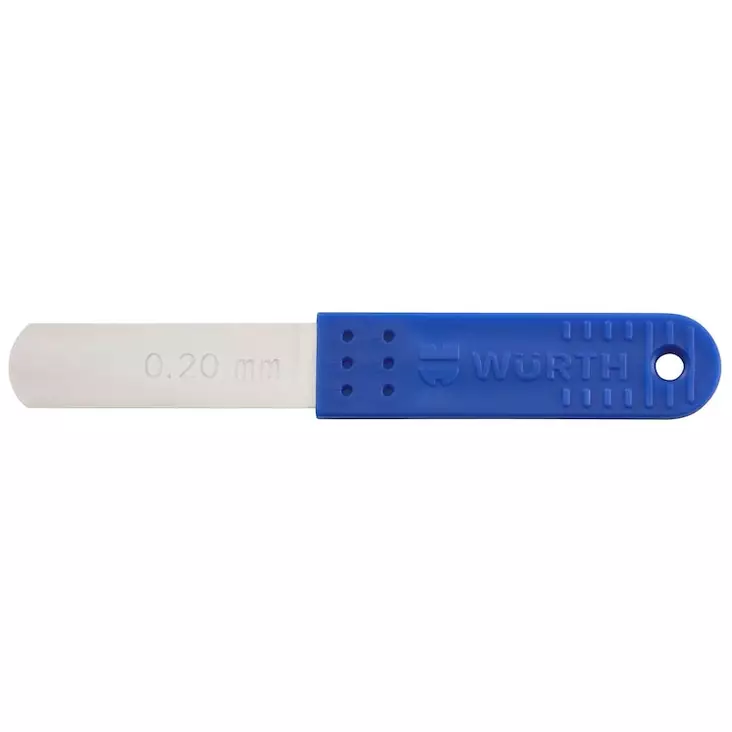 Venttiilin välysmitta 0,20 mm wurth - Työntömitat, mikrometrit ja rakotulkit - 4011231704809 - 1