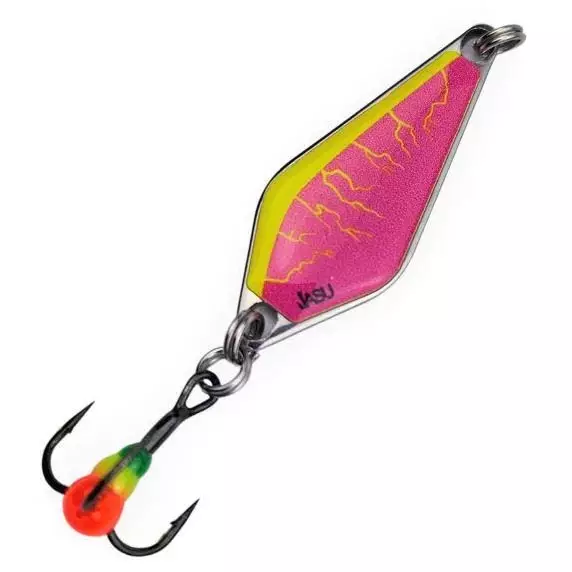 Jasu pätkä rst viehe pinkki keltainen - Pilkkivavat, pilkkisetit ja pilkkikärjet - 6430079381849 - 1