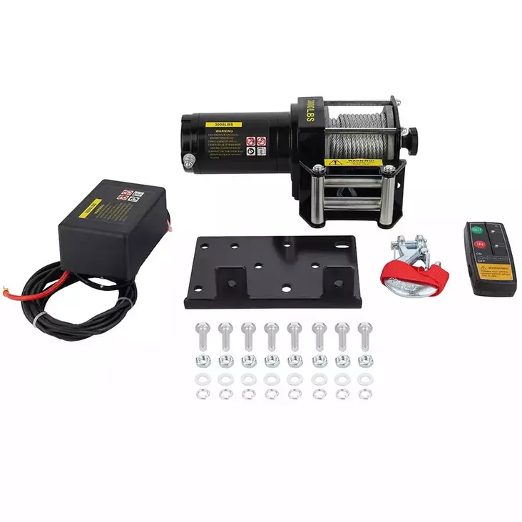 Vinssi 1360kg mönkijään kaukosäätimellä 3000lbs - Mönkijän vinssit - 6438168070599 - 1