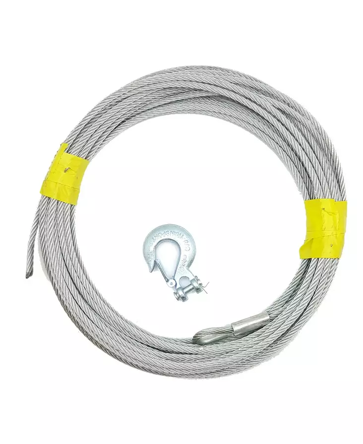 Vinssivaijeri 9,2mm 26m 3/8" salpakoukku - Vinssiköydet ja vinssivaijerit - 6438471021929 - 1