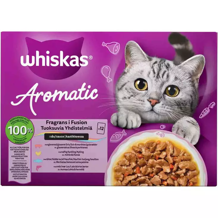 Whiskas kissanruoka kastikkeessa lajitelma - Kissan märkäruoka - 4008429193019 - 1
