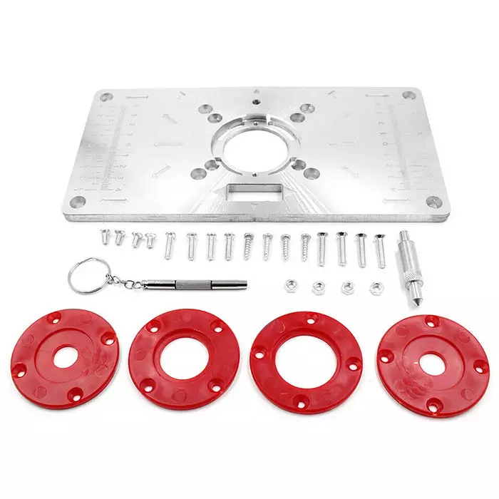 Jyrsinpöydän kiinnityslevy 235x120mm - Höylät, jyrsimet ja puusorvit - 6419774006769 - 1