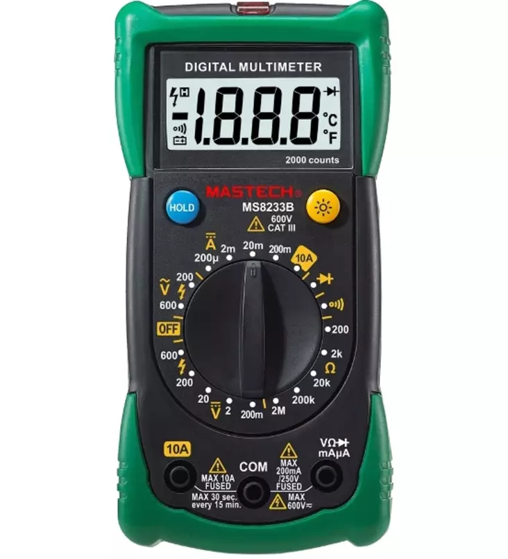 Digitaali mittari - Sähkömittarit ja virtakynät - 6438152086339 - 2