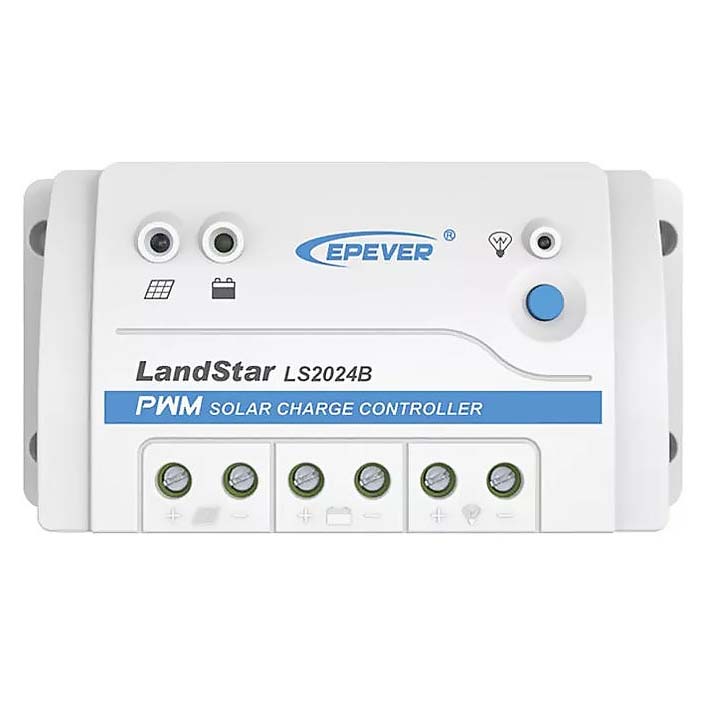 Aurinkopaneelien latauss=C3=A4=C3=A4din pieniin j=C3=A4rjestelmiin 20A=
 - Aurinkopaneelin lataussäätimet - LS2024B - 1