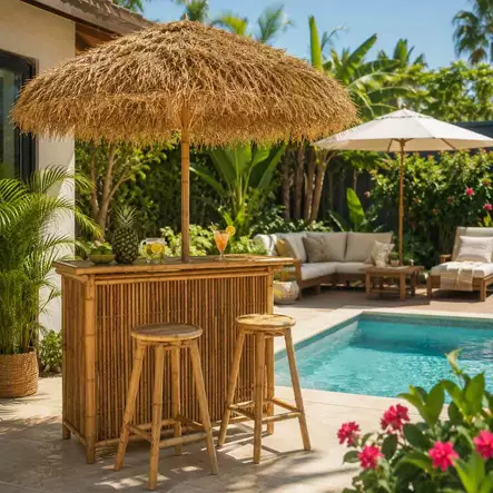 Baarisetti bali bamboo 4 os - Terassikalusteet - 8721037805629-r - 2