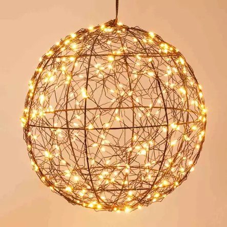 Valopallo amber 25cm - Led-valopallot - 8721037551786-r - 1