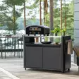 Grillaus apupöytä pöytägrillin alle asennettuna terassilla - Muut puutarhakalusteet - 6410416416915-r - 2