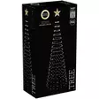 Led valopuu 210 cm, jossa 370 lämpimän valkoista valoa ja latvassa loistava tähti - Joulukuuset - 8721037666442-r - 3